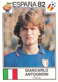 Giancarlo Antognoni WC 1982 Italy samolepka Panini World Cup Story #138